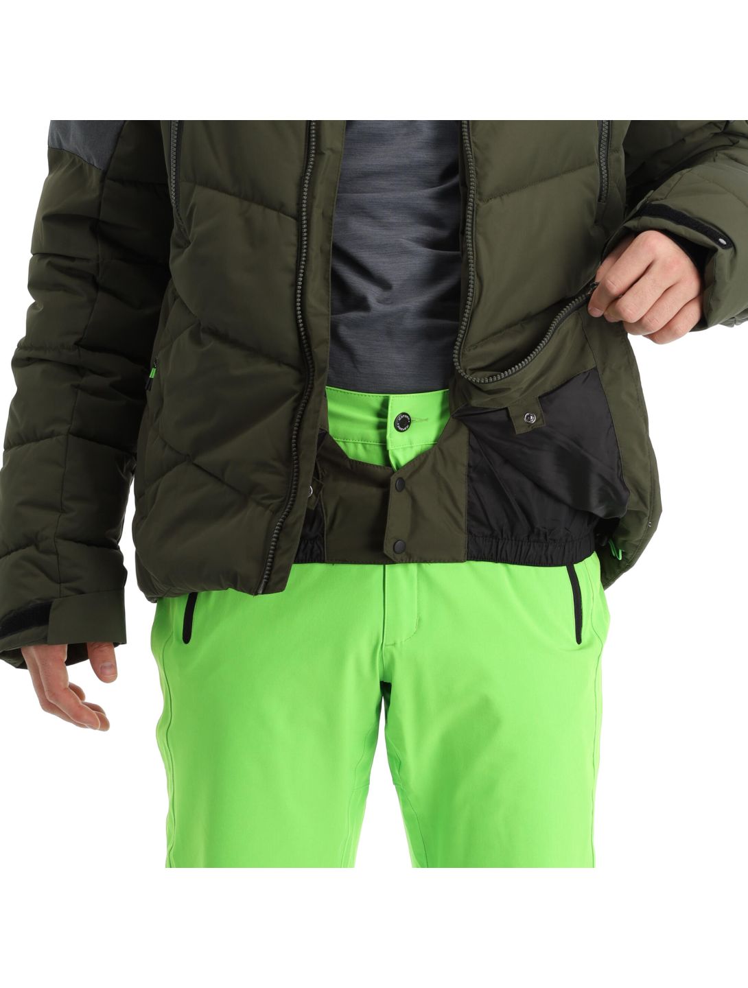 Icepeak, Eastham ski-jas heren dark olive groen 