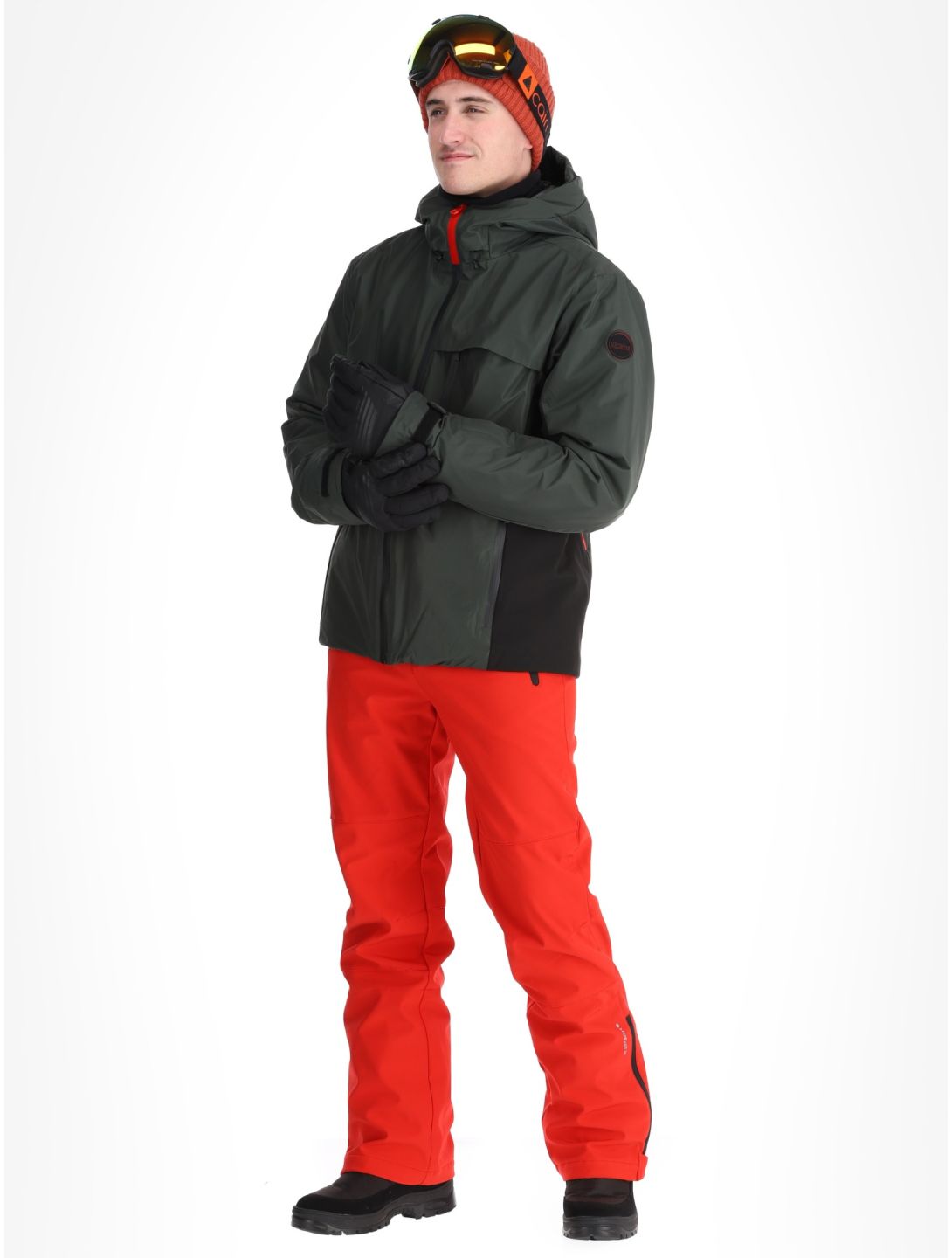 Icepeak, Easton ski-jas heren Dark Olive groen 