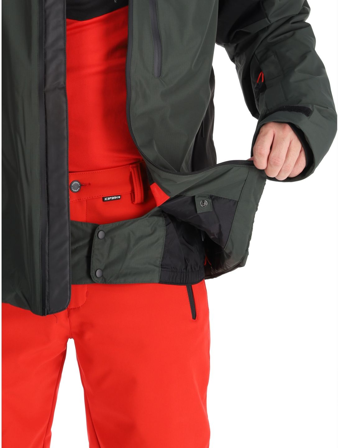 Icepeak, Easton ski-jas heren Dark Olive groen 