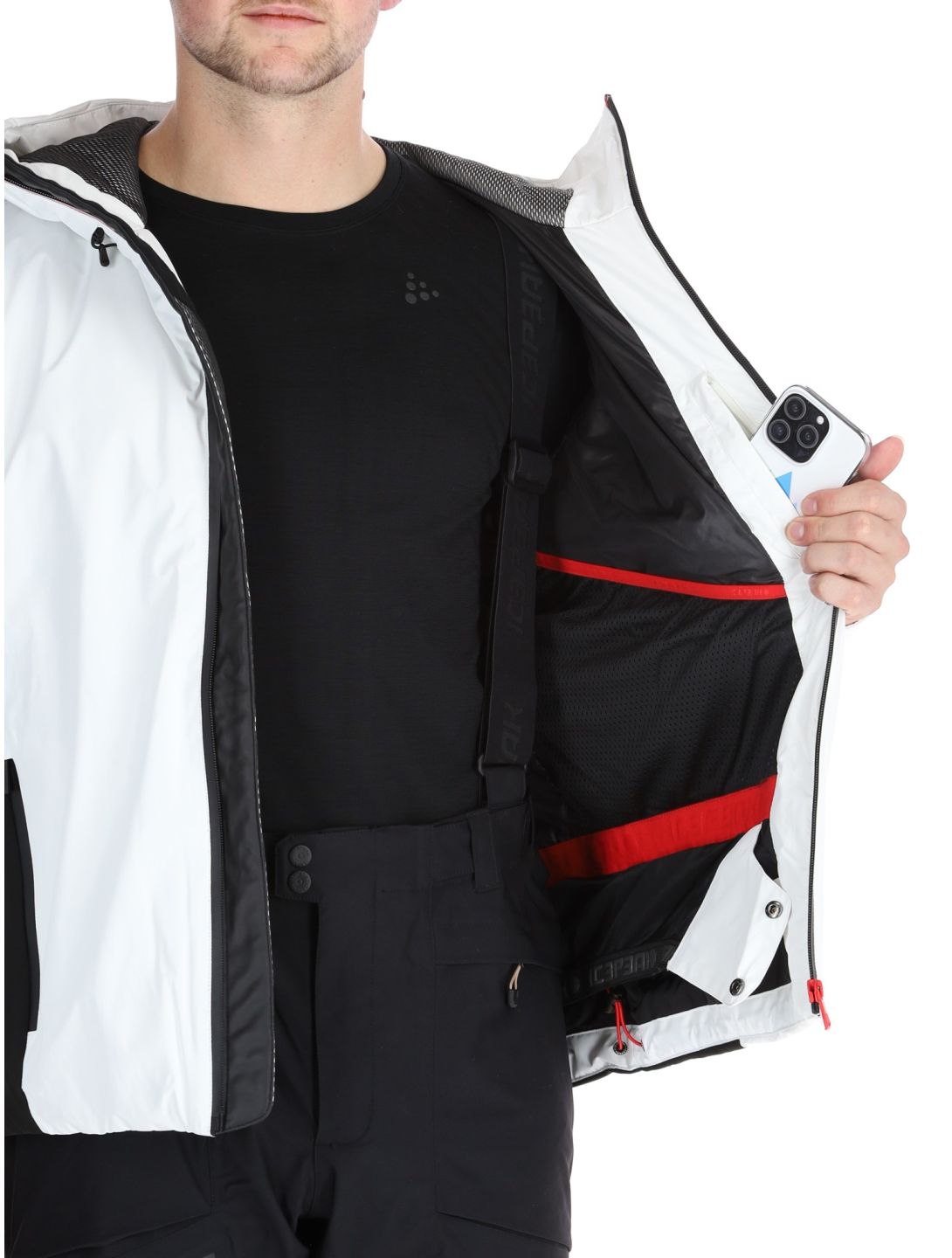 Icepeak, Easton ski-jas heren Natural White wit 