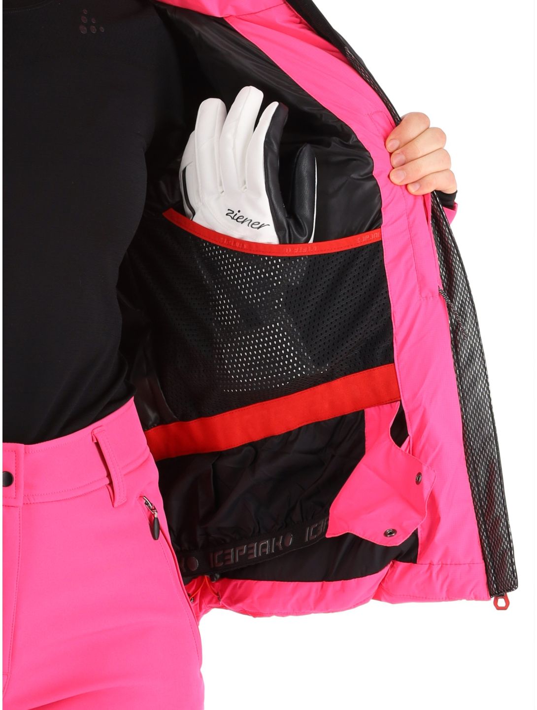 Icepeak, Eastport ski-jas dames Raspberry rood 