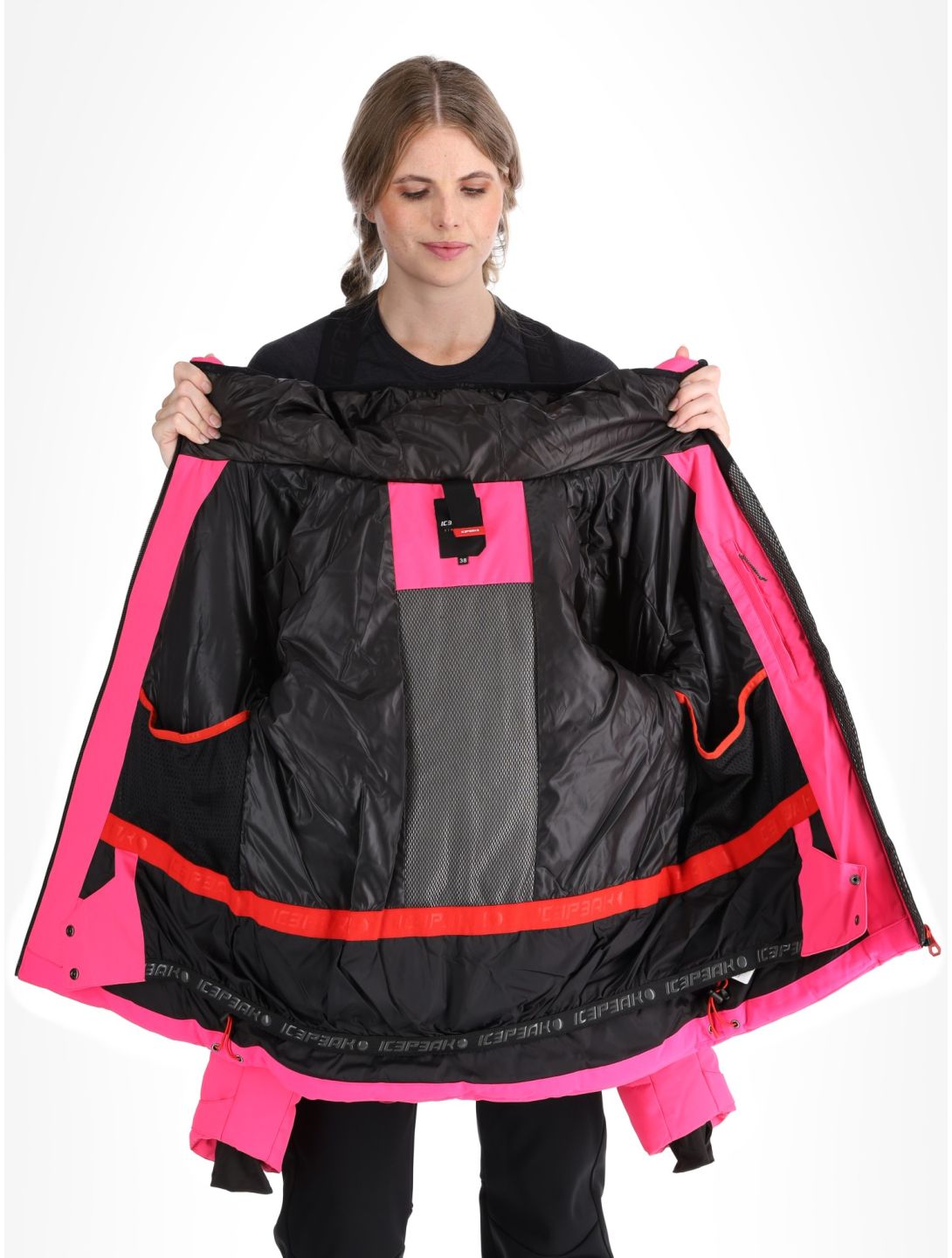 Icepeak, Electra ski-jas dames Raspberry rood 