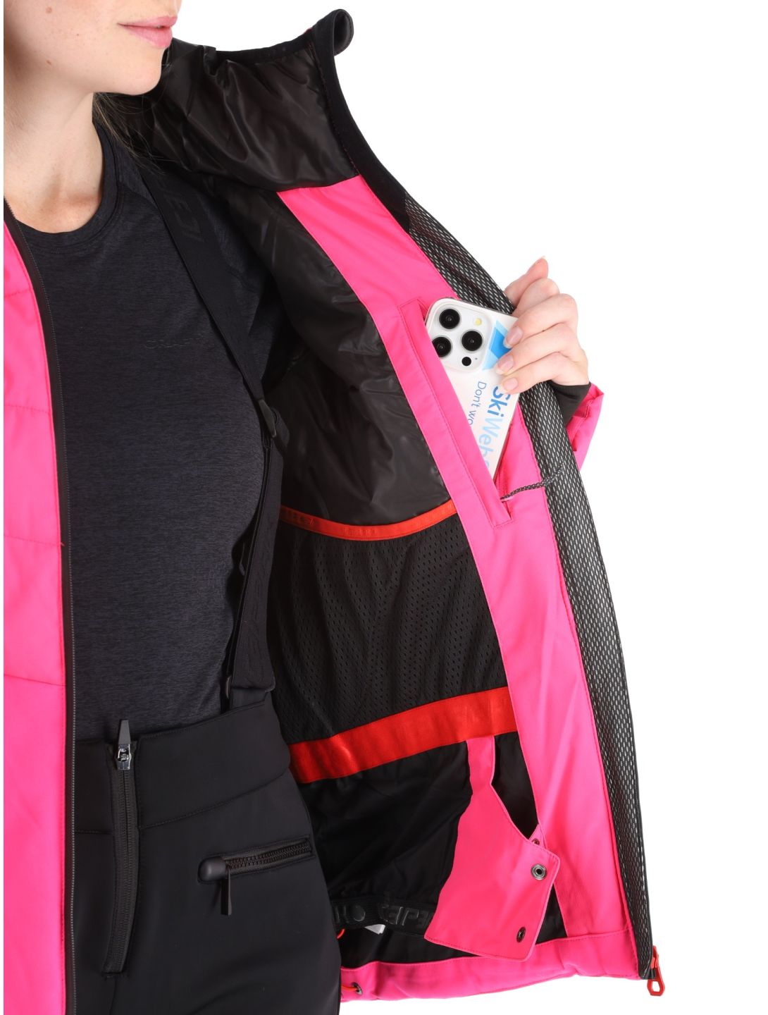 Icepeak, Electra ski-jas dames Raspberry rood 