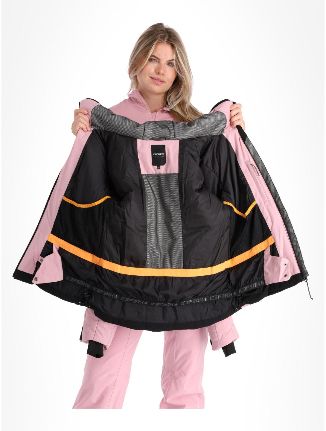 Icepeak, Electra ski-jas dames Lavender roze, zwart 