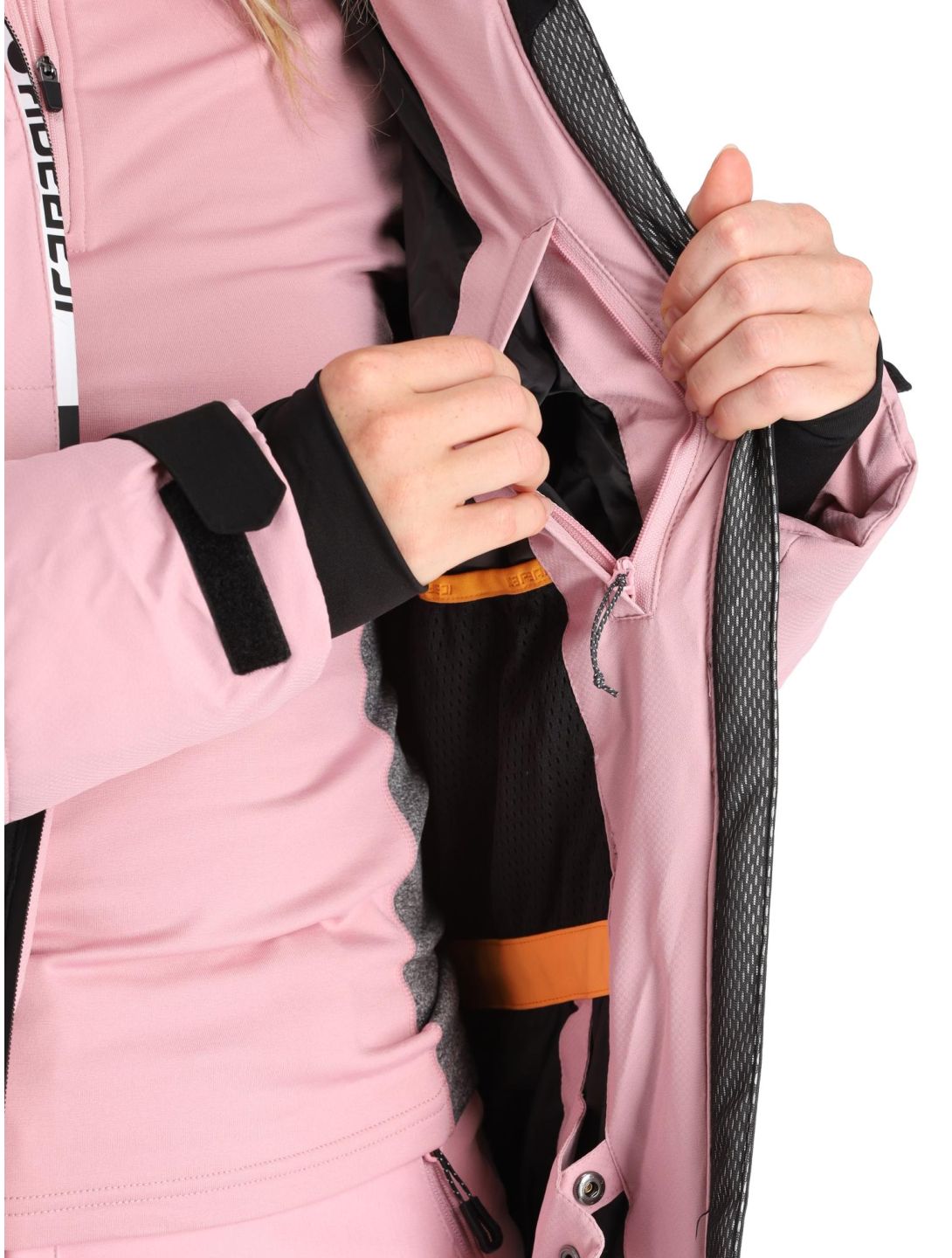 Icepeak, Electra ski-jas dames Lavender roze, zwart 