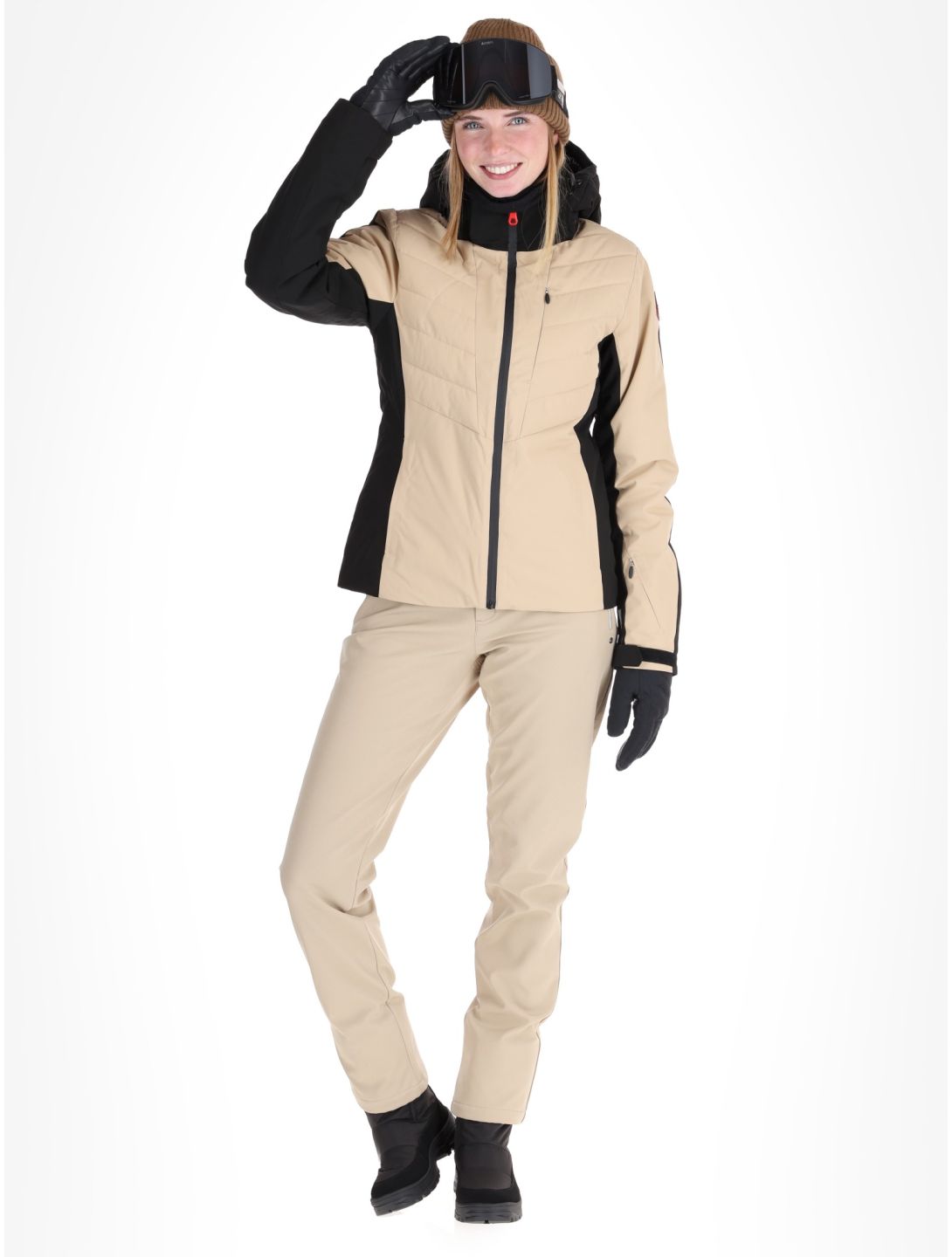 Icepeak, Eleele ski-jas dames Beige beige 