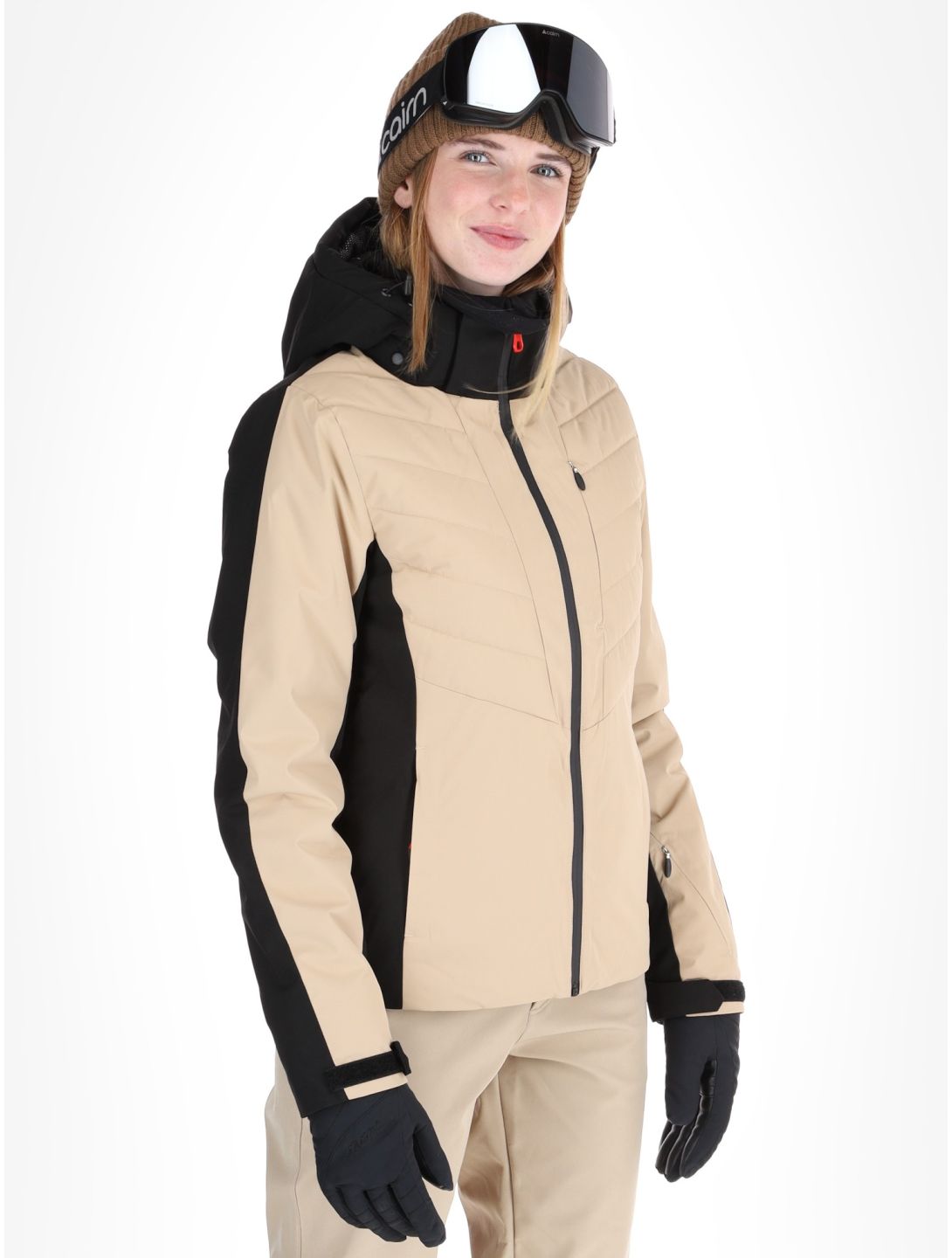 Icepeak, Eleele ski-jas dames Beige beige 