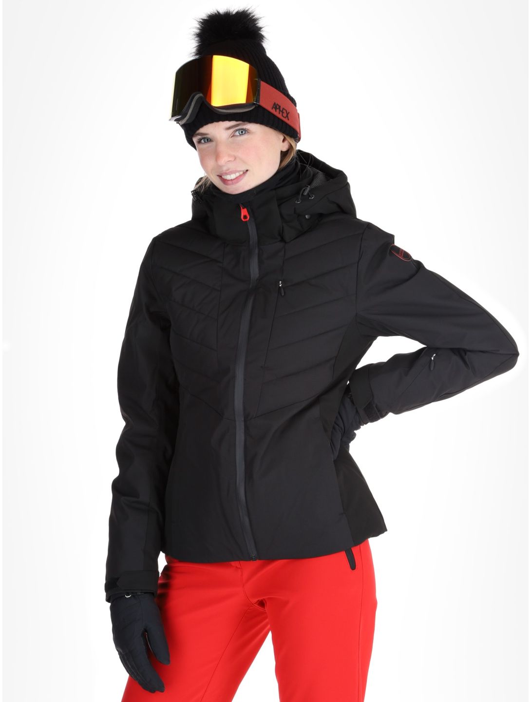 Icepeak, Eleele ski-jas dames Black zwart 