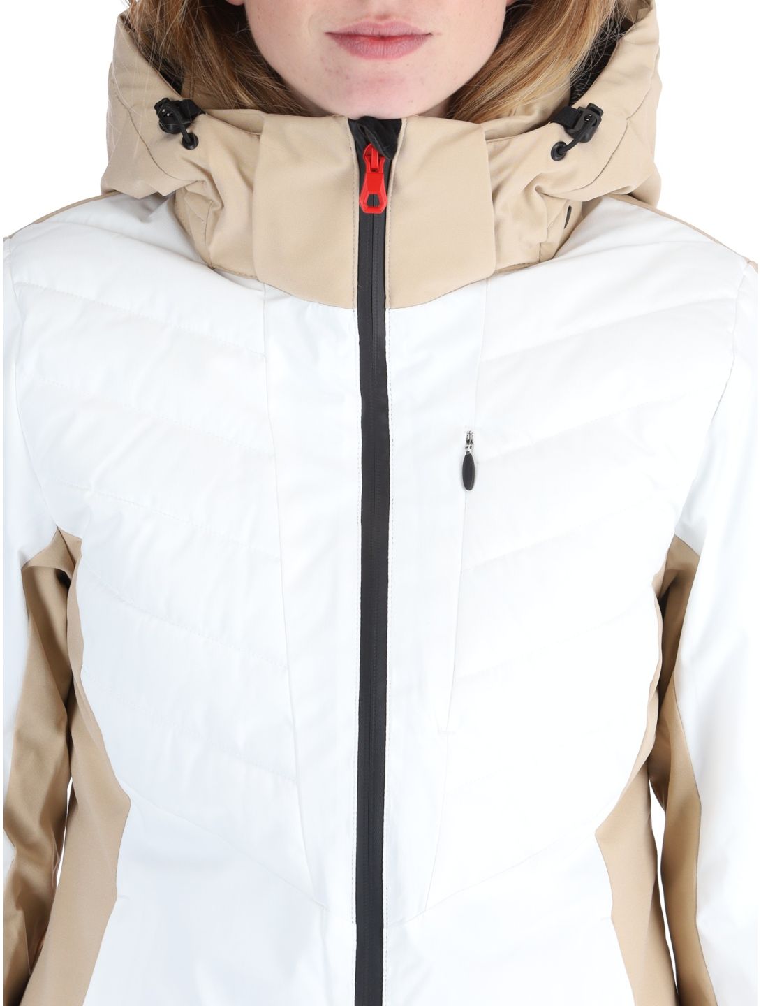 Icepeak, Eleele ski-jas dames Optic White wit 