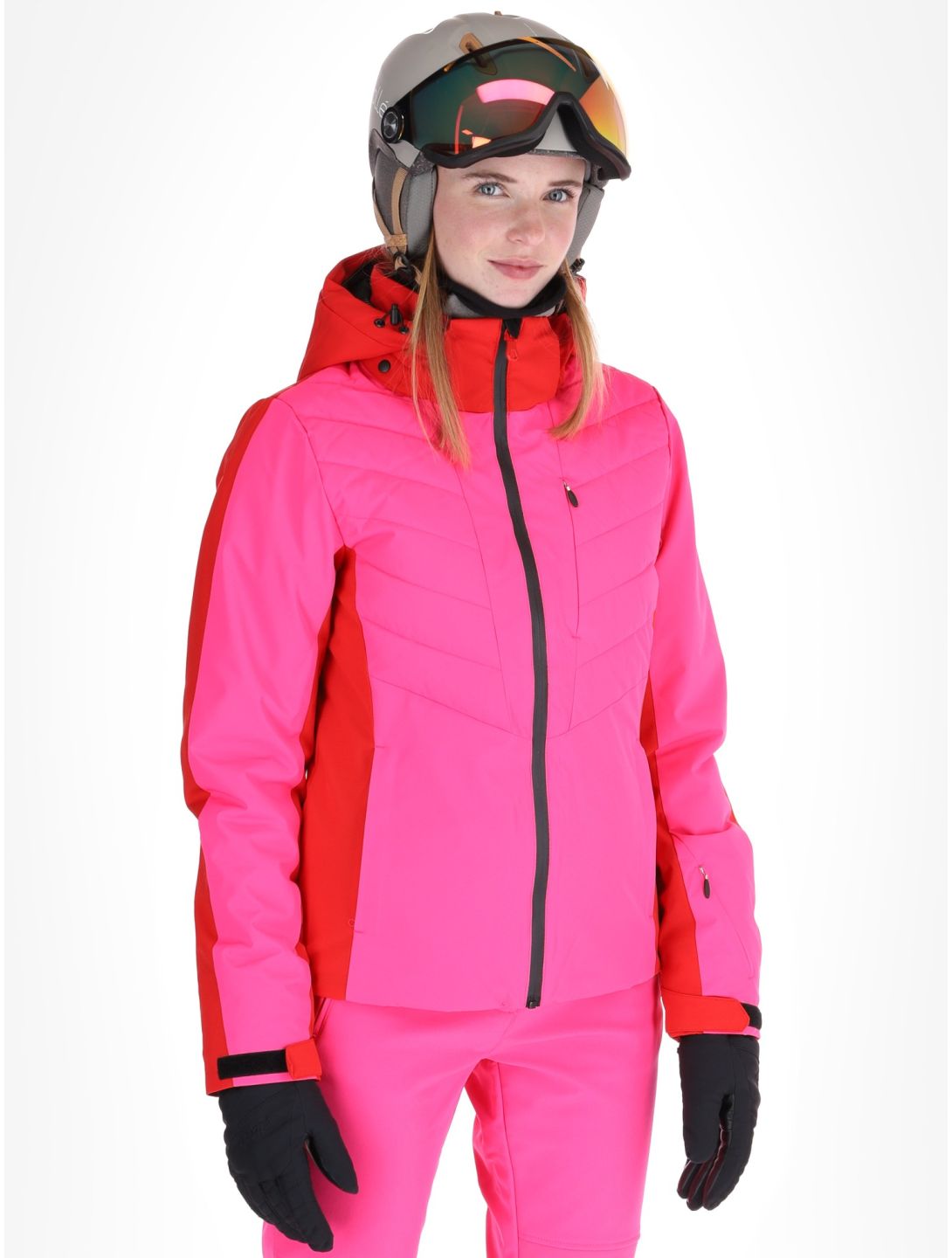 Icepeak, Eleele ski-jas dames Raspberry rood 