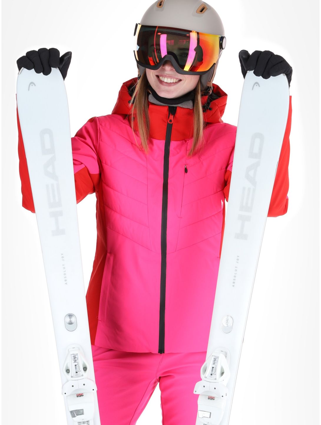 Icepeak, Eleele ski-jas dames Raspberry rood 