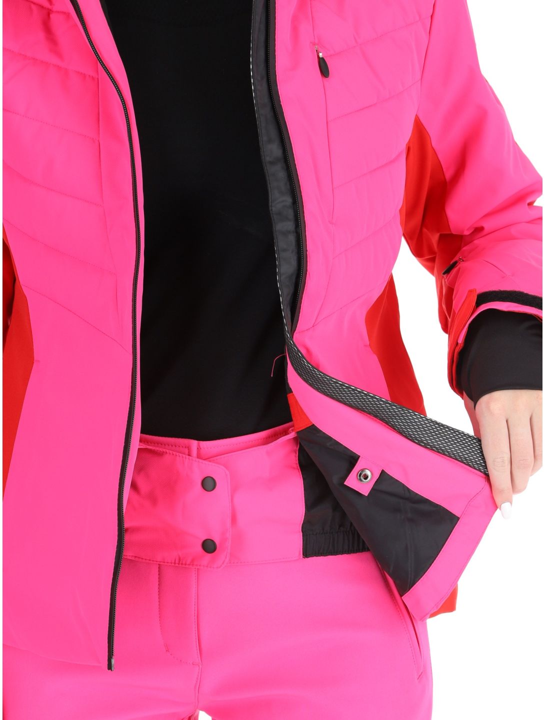 Icepeak, Eleele ski-jas dames Raspberry rood 