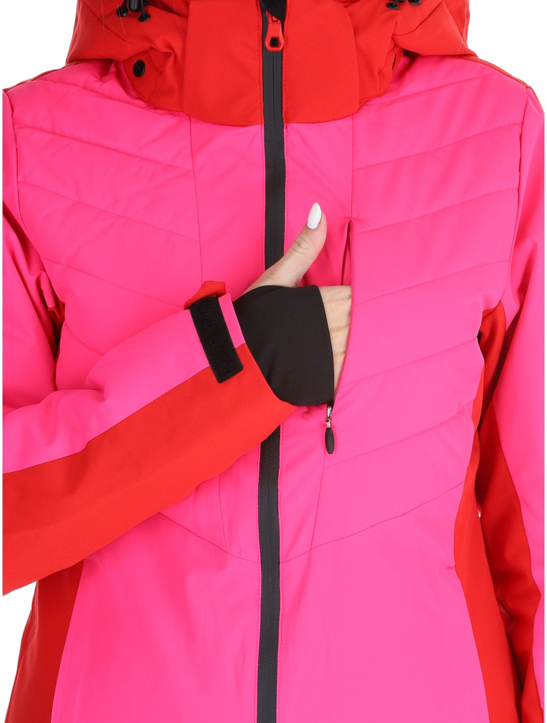 Icepeak, Eleele ski-jas dames Raspberry rood 