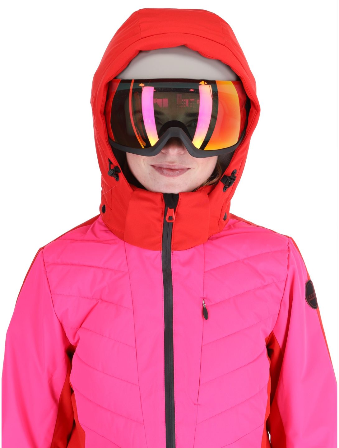 Icepeak, Eleele ski-jas dames Raspberry rood 