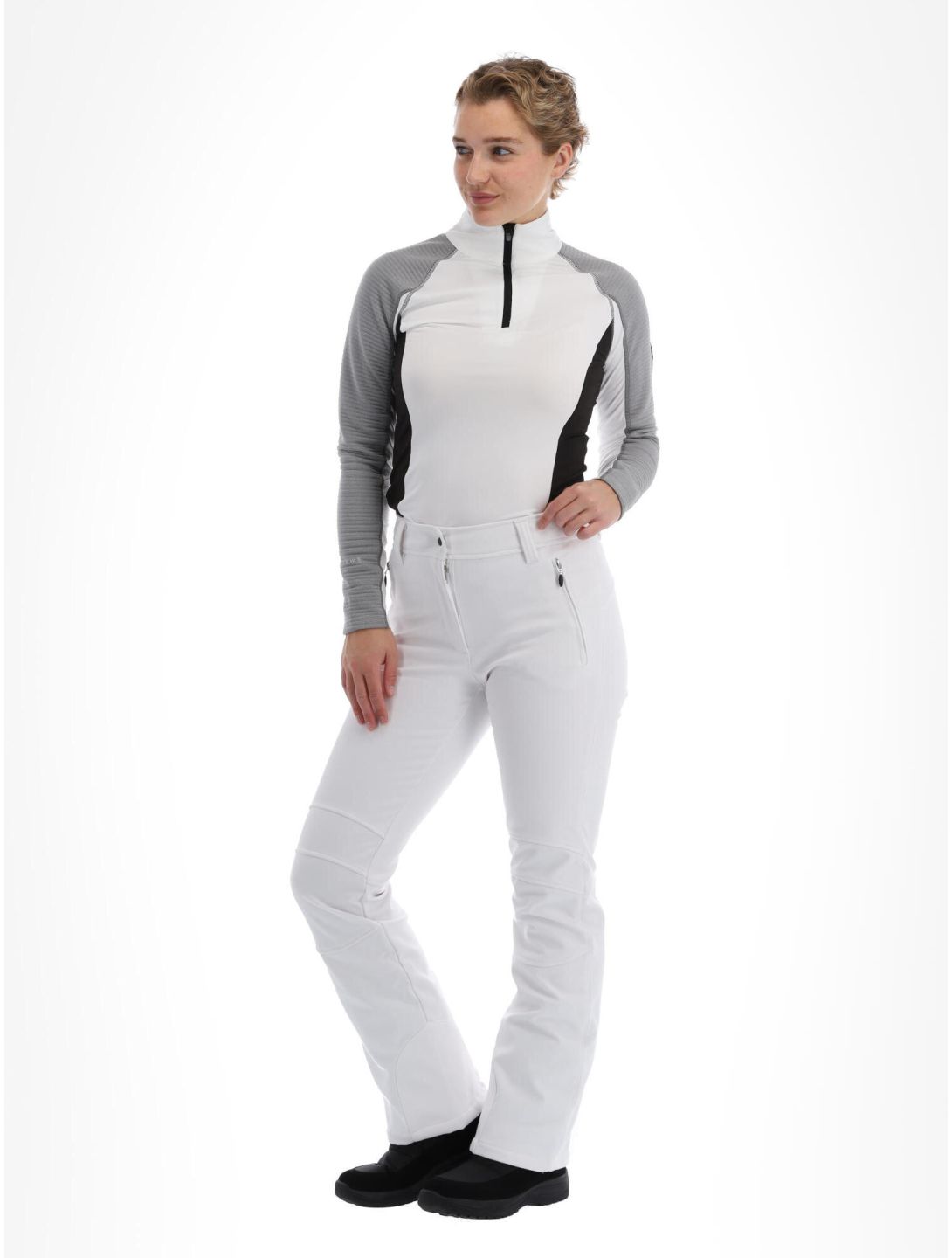 Icepeak, Entiat softshell skibroek dames Optic White wit 