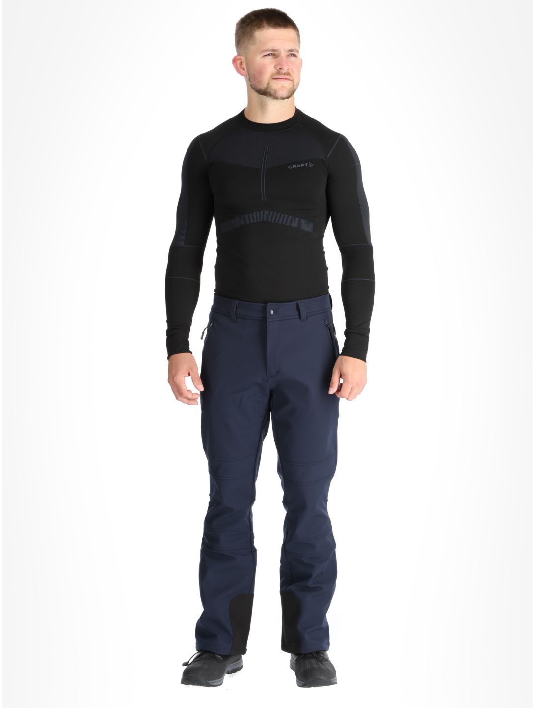 Icepeak, Erding softshell skibroek heren Dark Blue blauw 