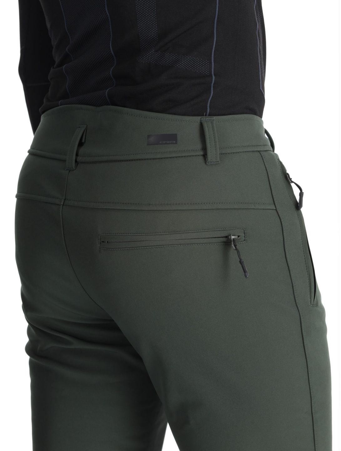 Icepeak, Erding softshell skibroek heren Dark Olive groen 