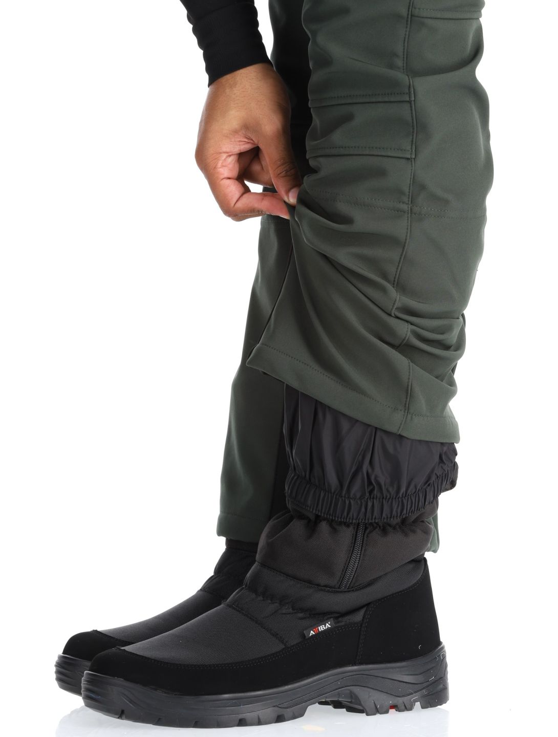 Icepeak, Erding softshell skibroek heren Dark Olive groen 