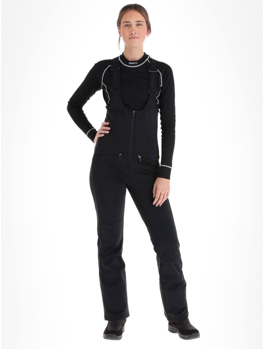 Icepeak, Exira softshell skibroek dames Black zwart 