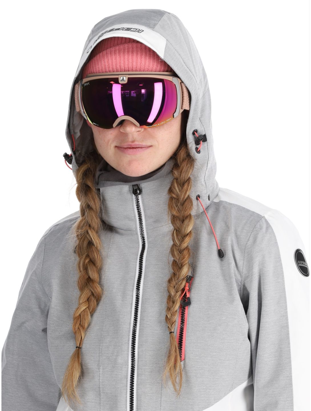 Icepeak, Faenza ski-jas dames Optic White wit 