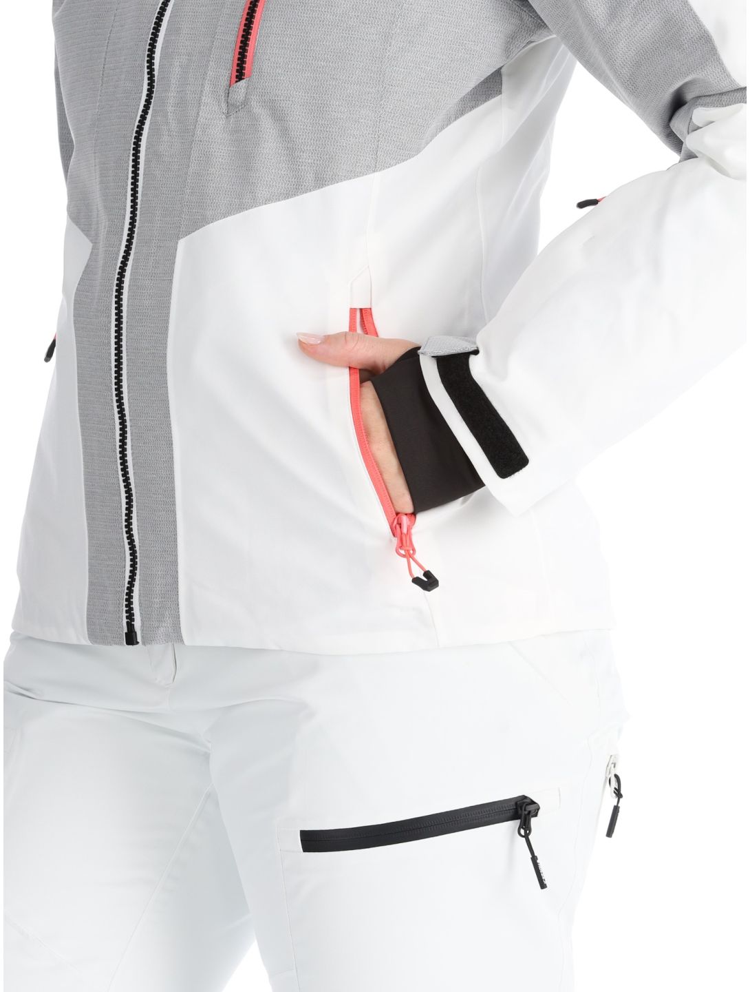 Icepeak, Faenza ski-jas dames Optic White wit 