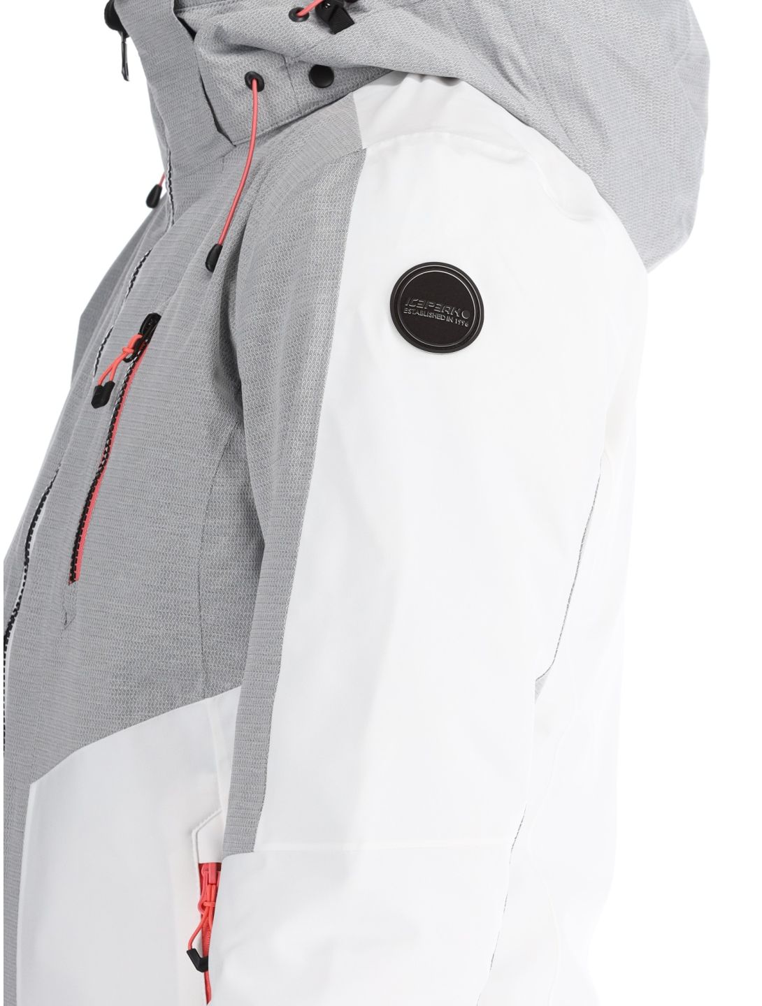 Icepeak, Faenza ski-jas dames Optic White wit 