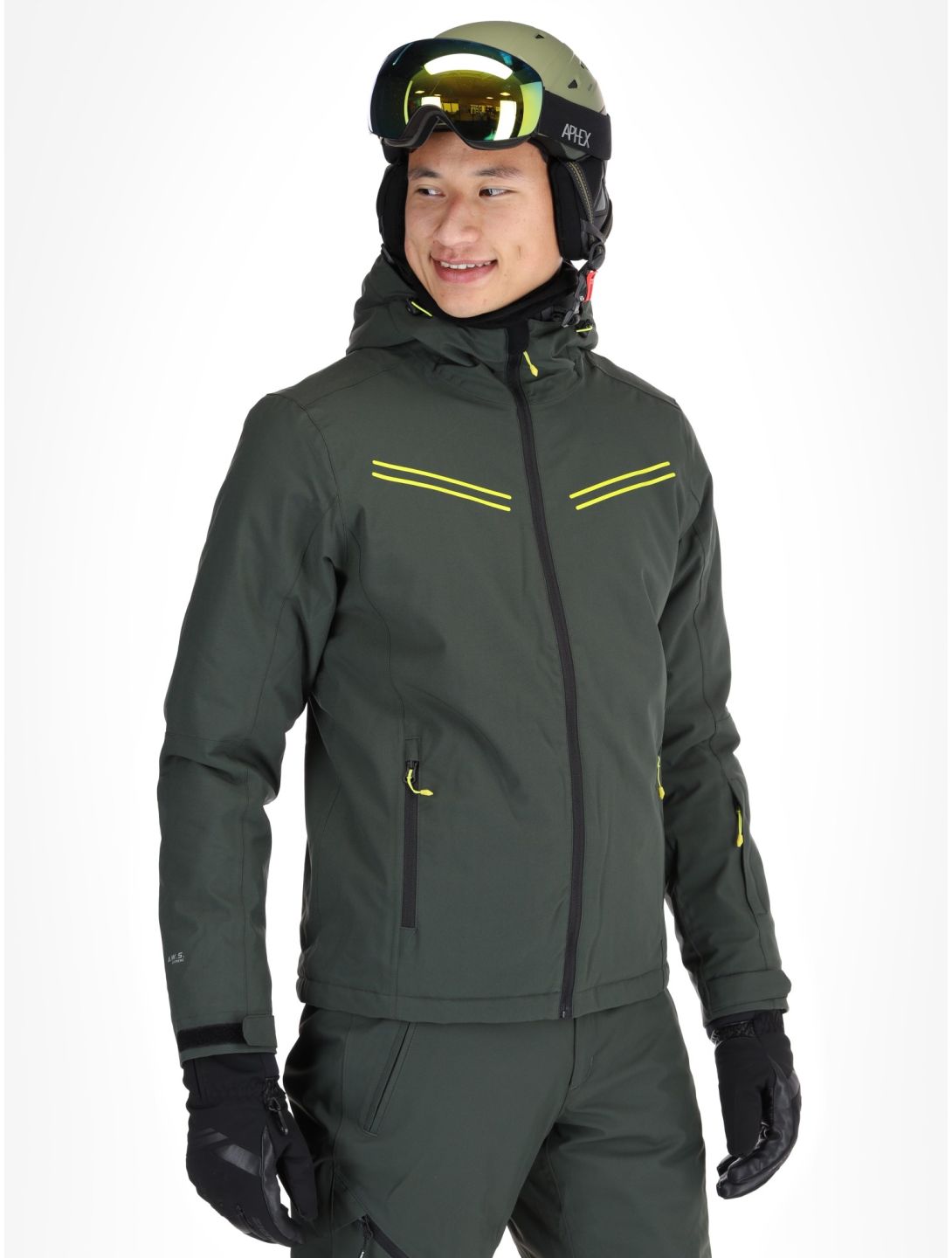 Icepeak, Festus ski-jas heren Dark Olive groen 