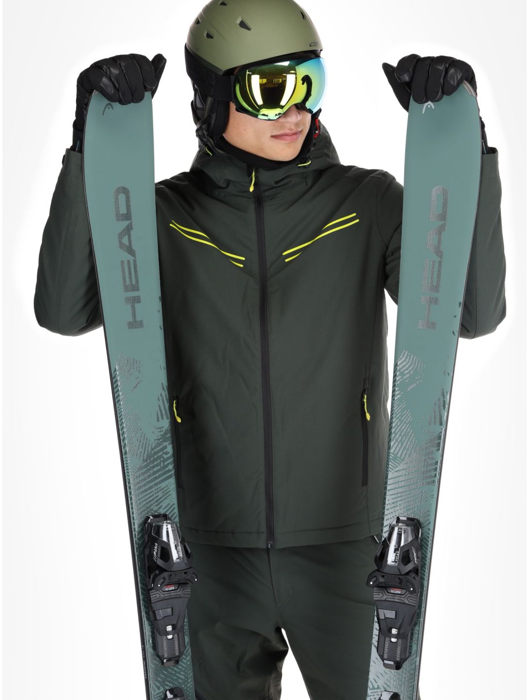 Icepeak, Festus ski-jas heren Dark Olive groen 