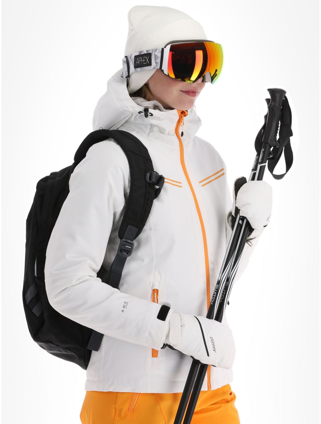 Icepeak, Fife ski-jas dames Optic White wit 