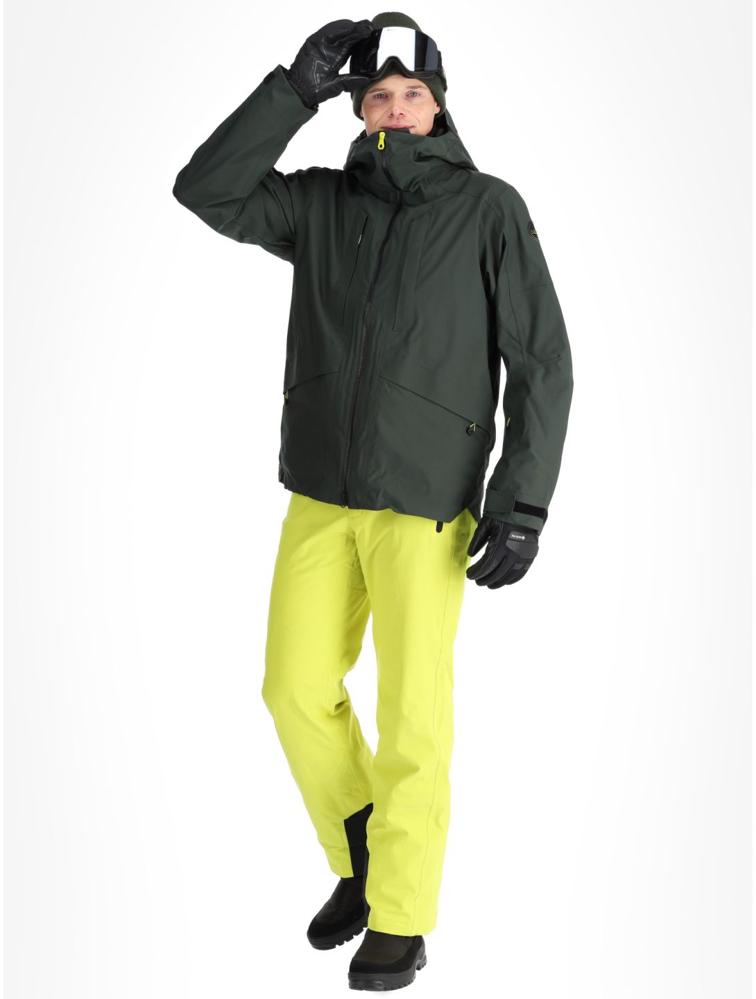 Icepeak, Fillmore hardshell ski-jas heren Dark Olive groen 