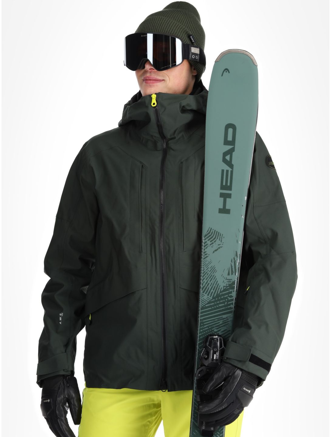 Icepeak, Fillmore hardshell ski-jas heren Dark Olive groen 