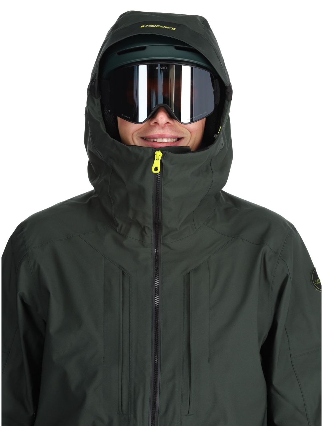 Icepeak, Fillmore hardshell ski-jas heren Dark Olive groen 