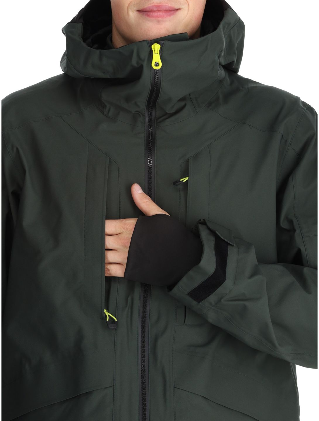 Icepeak, Fillmore hardshell ski-jas heren Dark Olive groen 