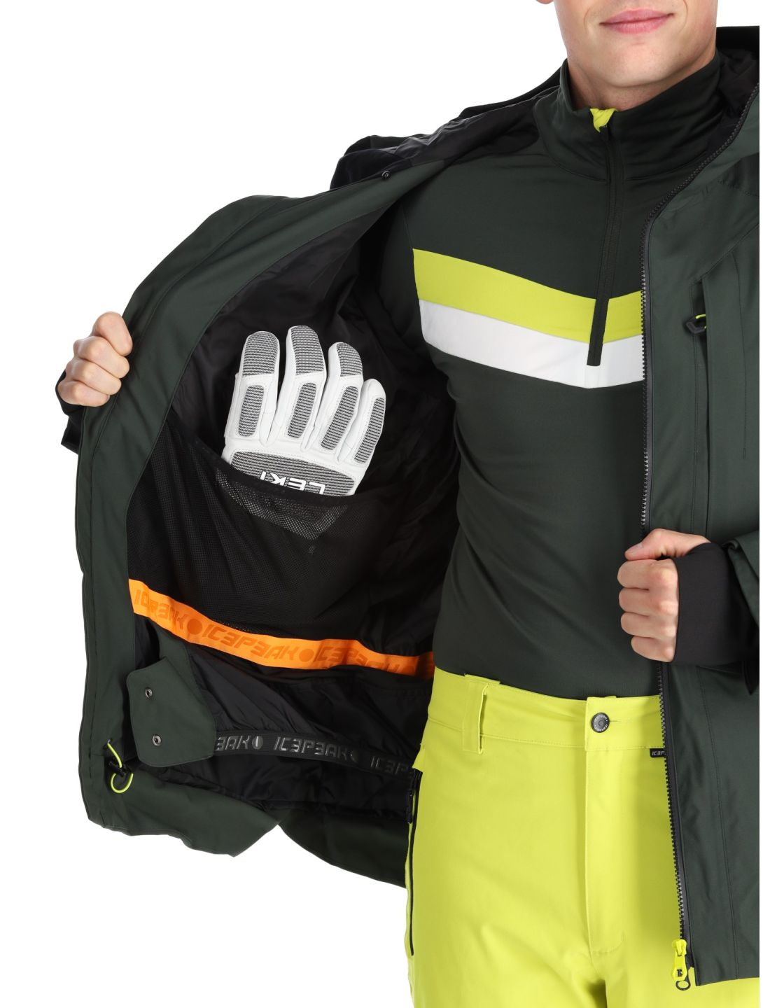 Icepeak, Fillmore hardshell ski-jas heren Dark Olive groen 