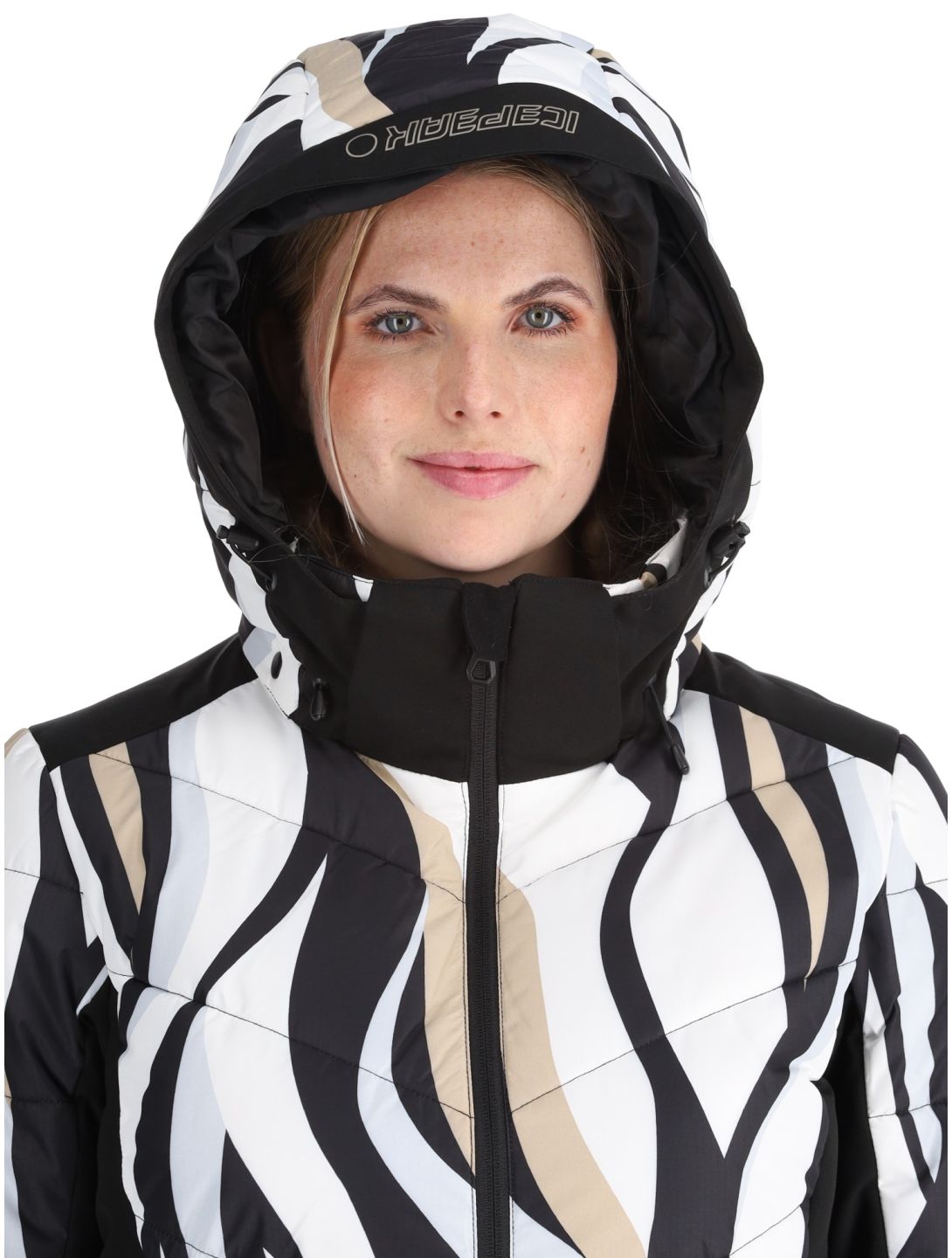 Icepeak, Flippin ski-jas dames Black White wit, zwart 