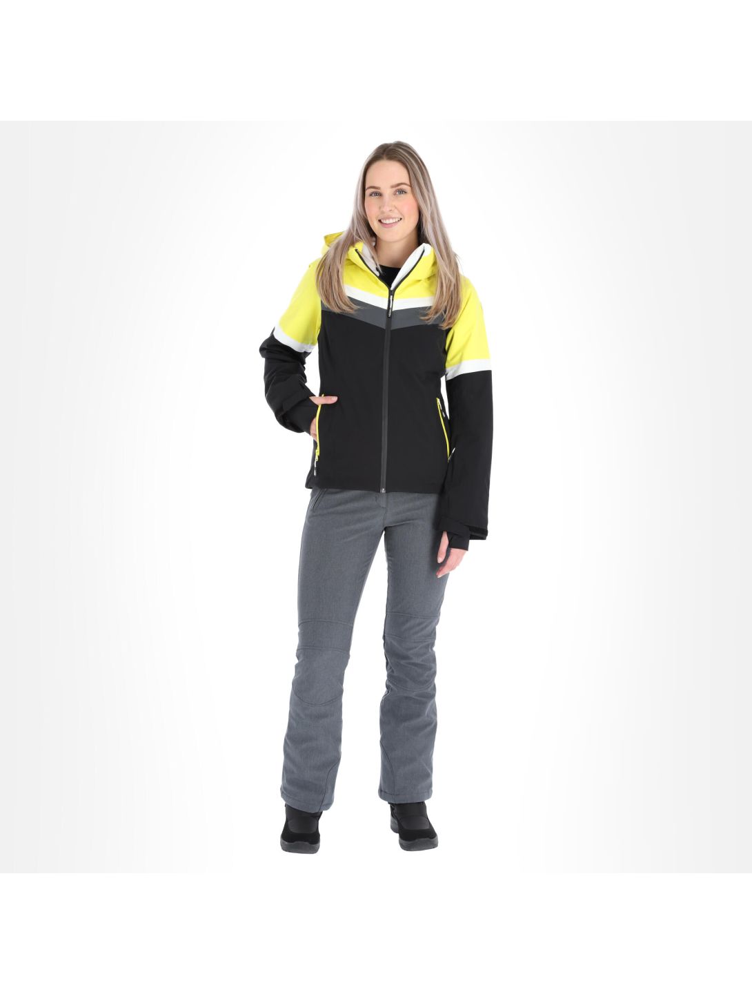 Icepeak, Folkston ski-jas dames Zwart