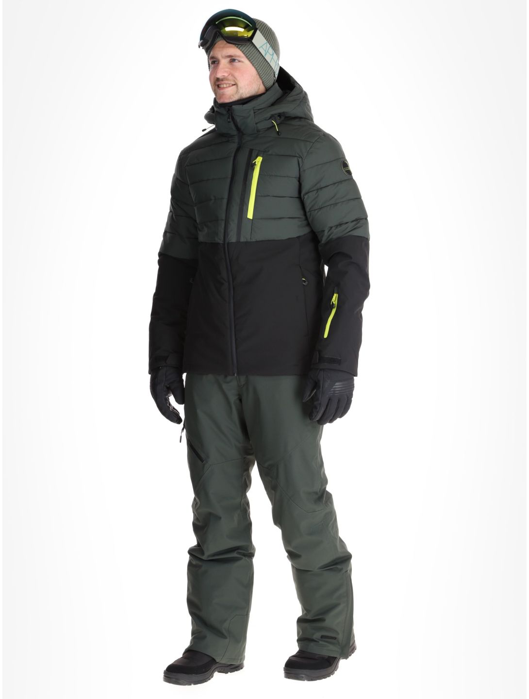 Icepeak, Folsom ski-jas heren Dark Olive groen 