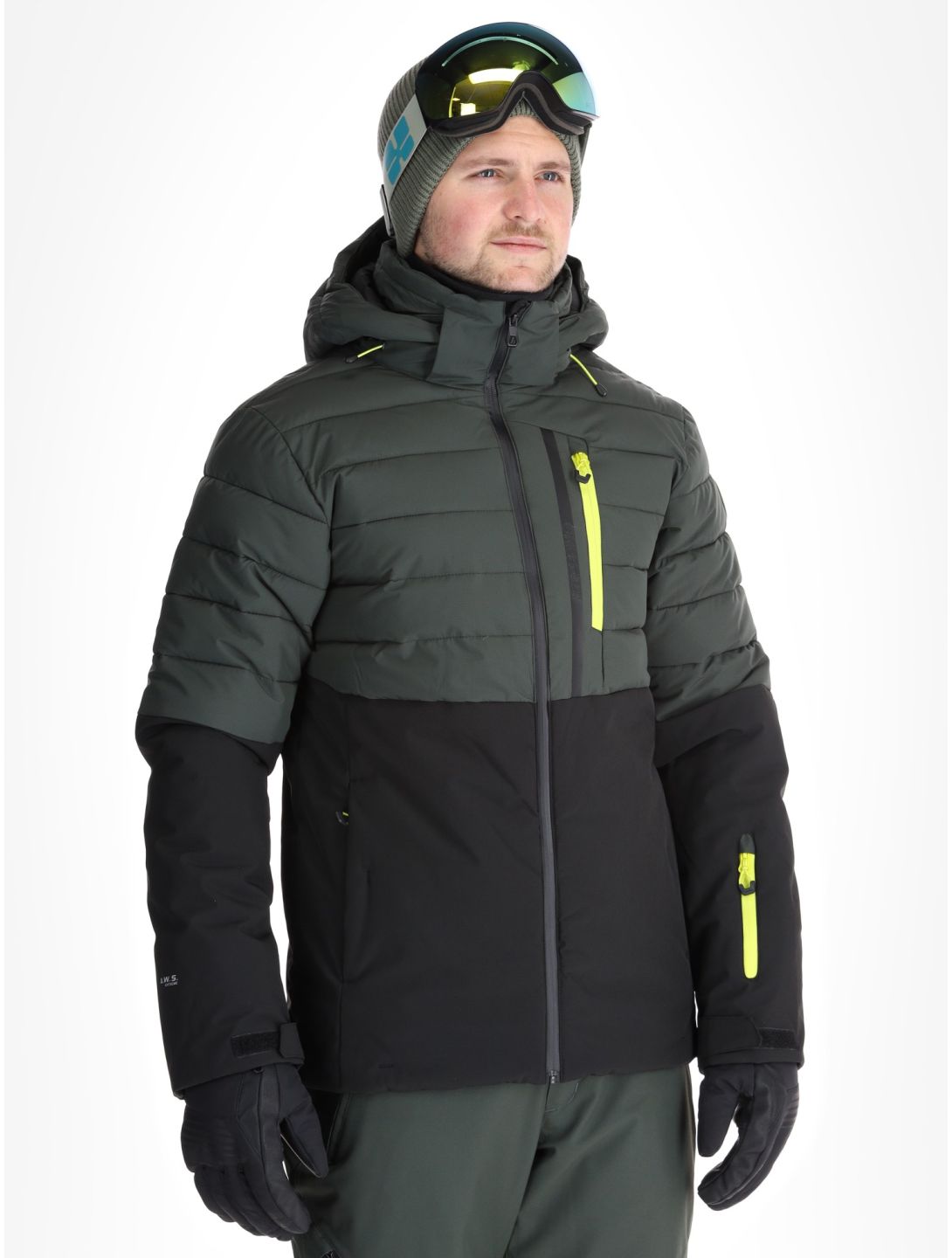 Icepeak, Folsom ski-jas heren Dark Olive groen 