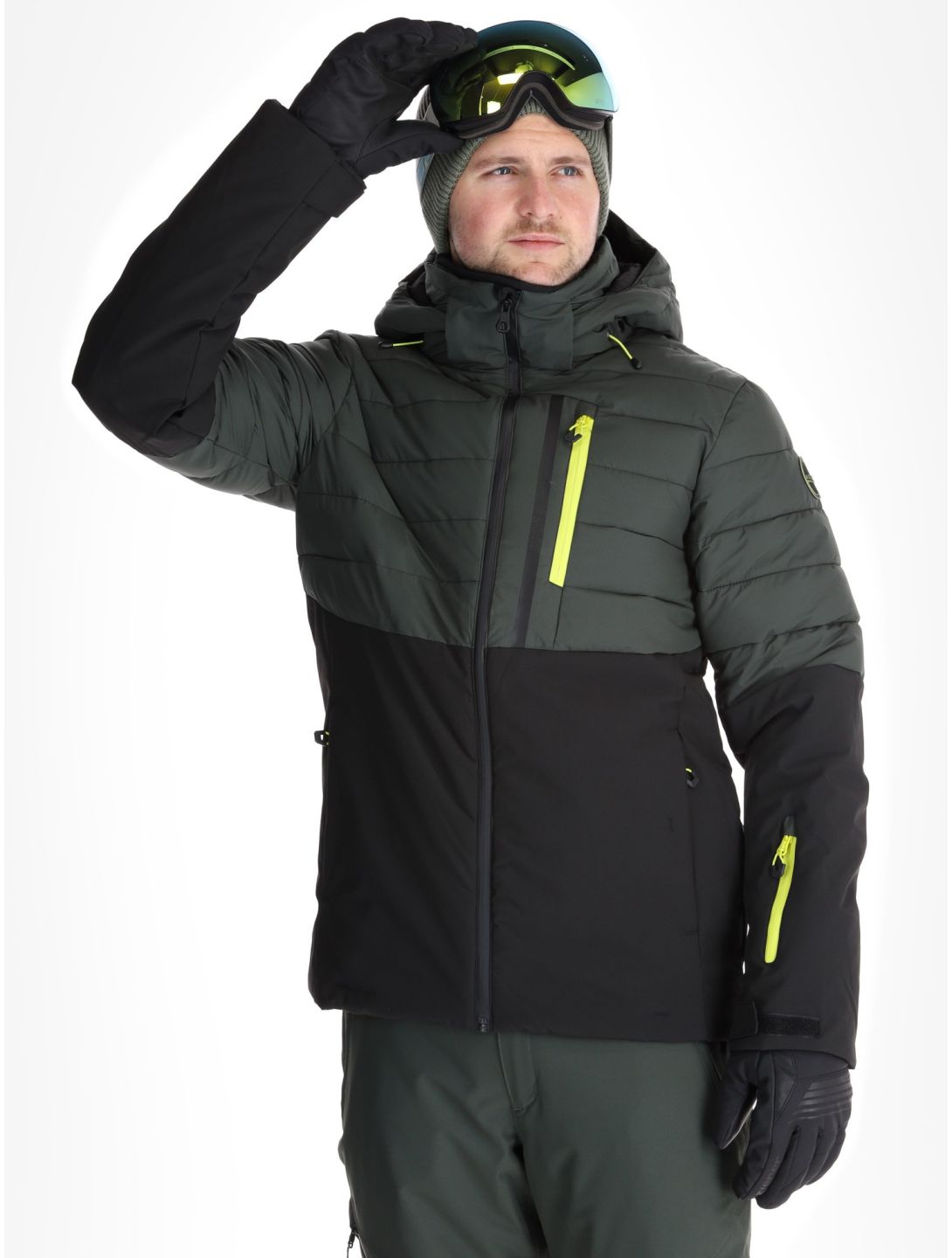 Icepeak, Folsom ski-jas heren Dark Olive groen 