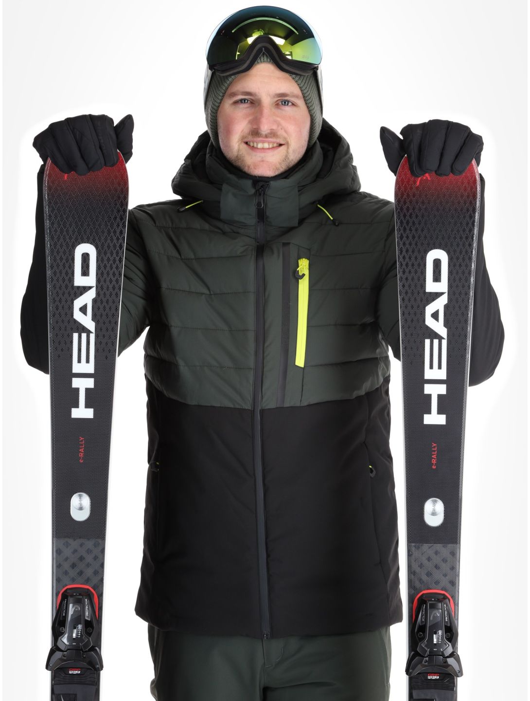 Icepeak, Folsom ski-jas heren Dark Olive groen 