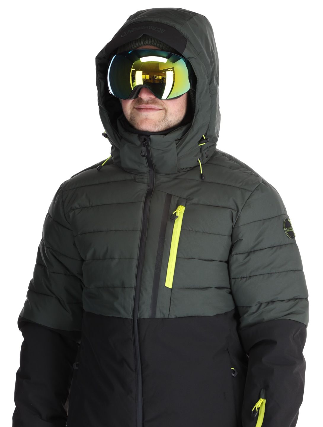 Icepeak, Folsom ski-jas heren Dark Olive groen 