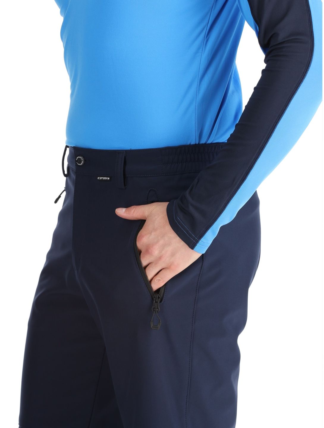 Icepeak, Frankfurt softshell skibroek heren Dark Blue blauw 