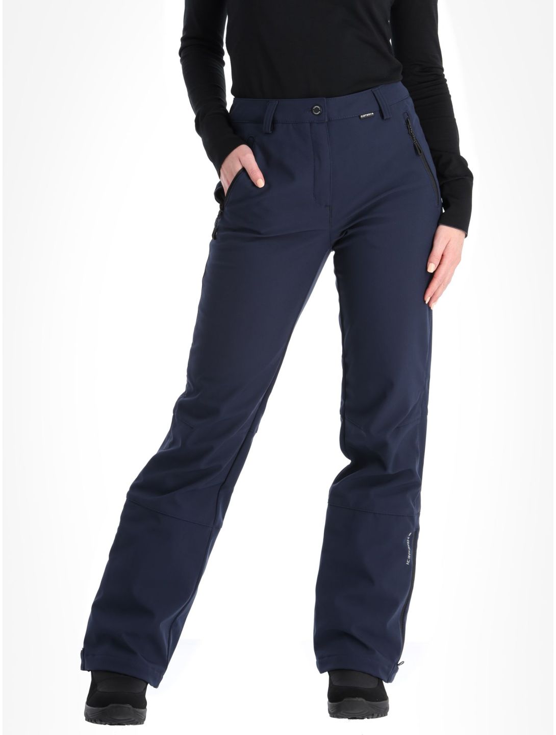 Icepeak, Frechen softshell skibroek dames Dark Blue blauw 