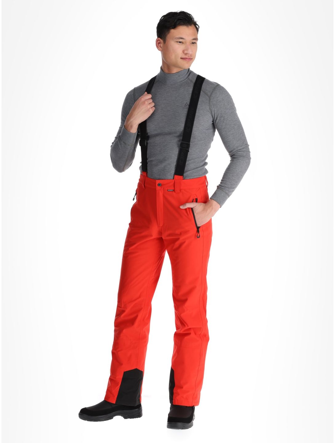 Icepeak, Freiberg skibroek lang model heren Coral-Red rood 