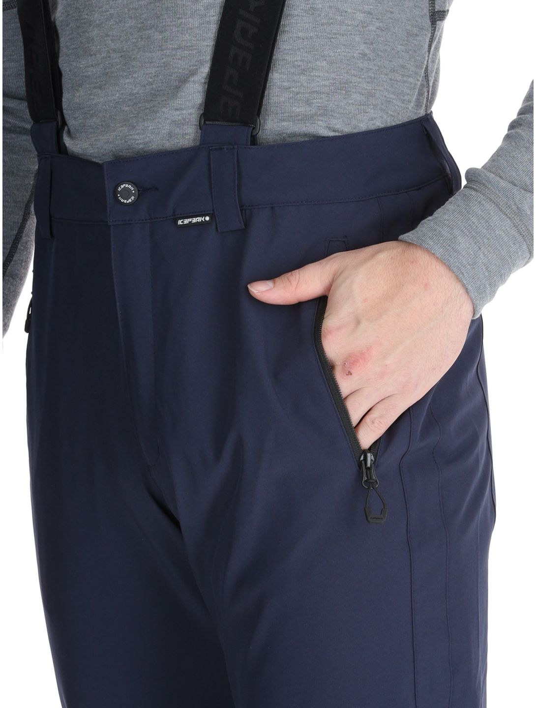 Icepeak, Freiberg skibroek kort model heren Dark Blue blauw 