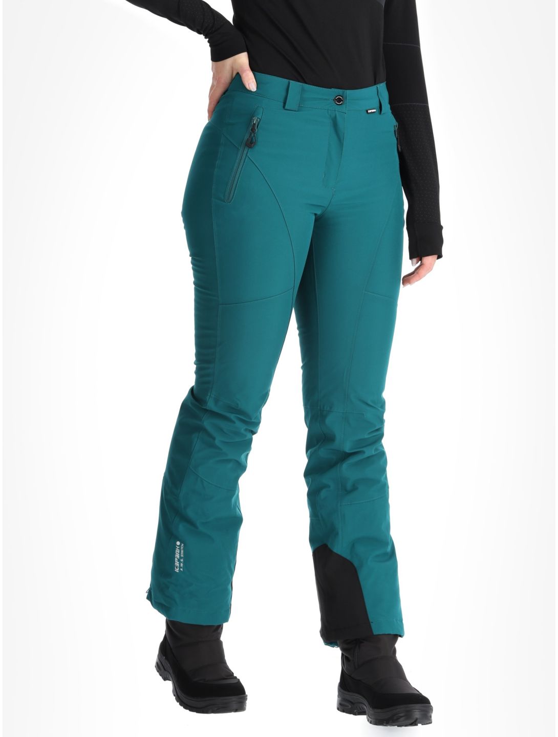 Icepeak, Freyung skibroek dames Antique Green groen 