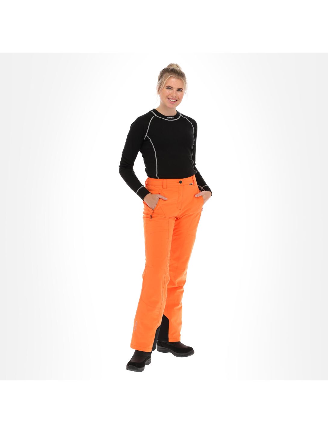 Icepeak, Freyung skibroek slim fit dames oranje