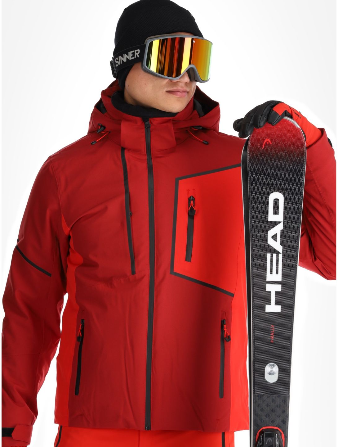 Icepeak, Frisco ski-jas heren Cranberry rood 