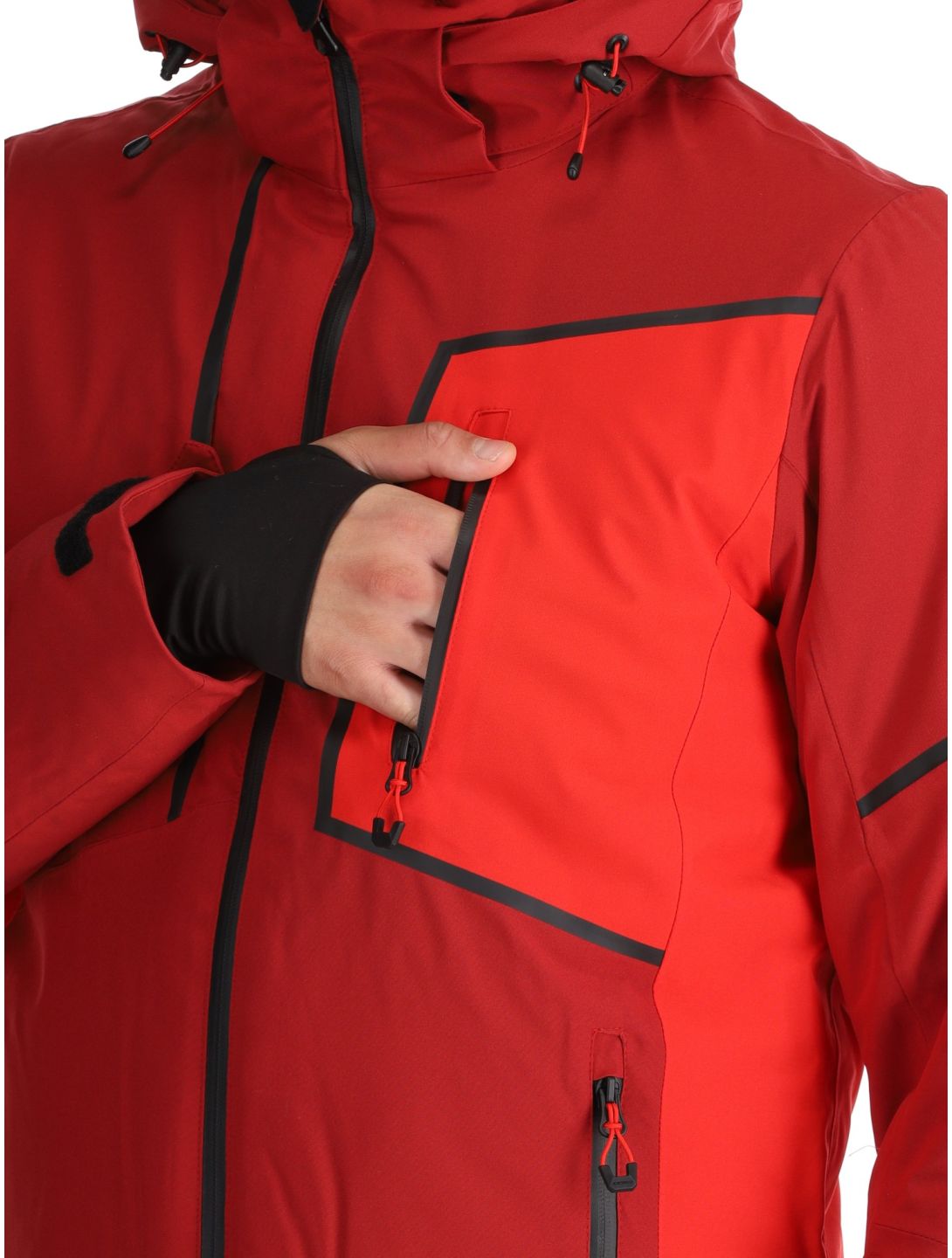 Icepeak, Frisco ski-jas heren Cranberry rood 