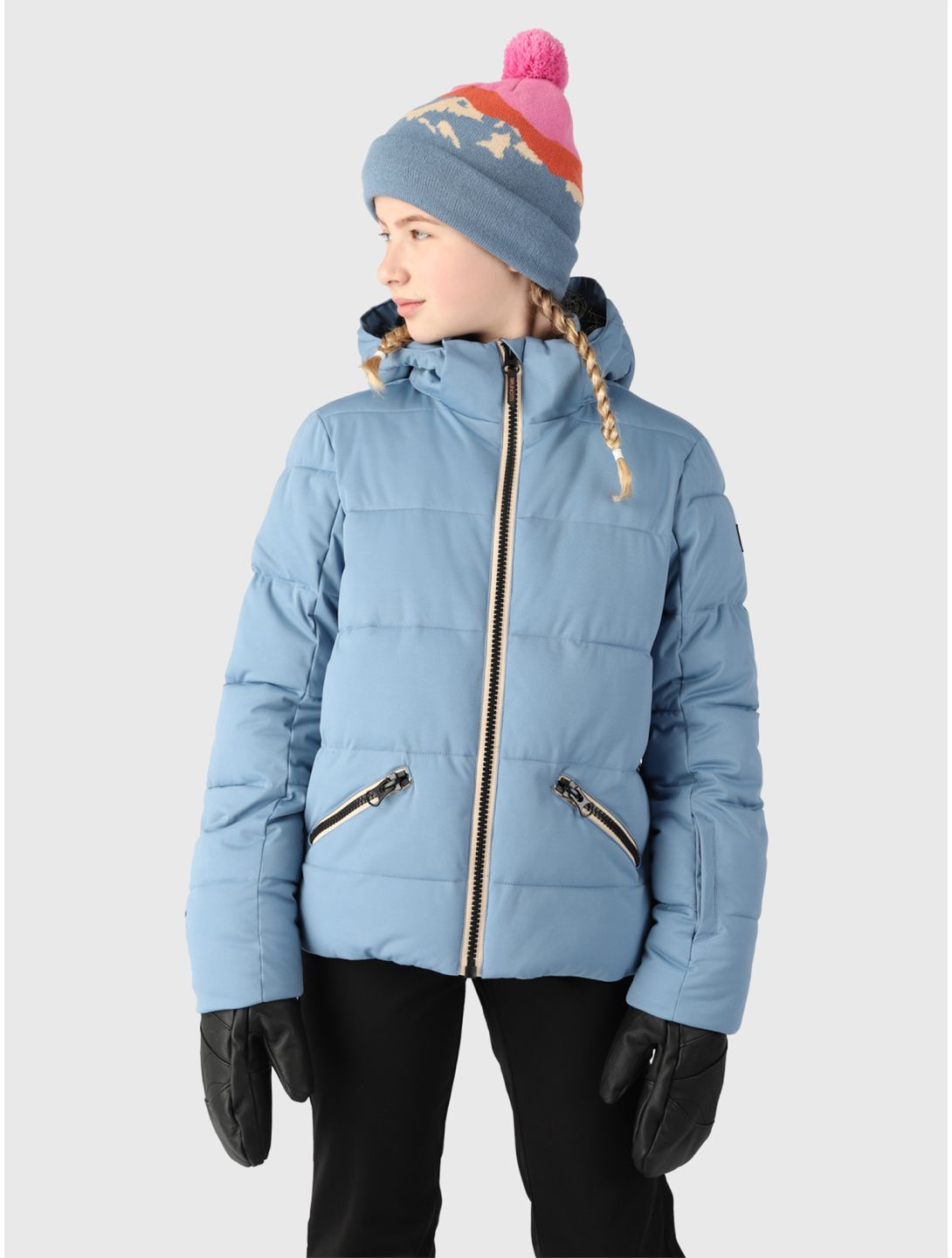 Brunotti Iraika ski jas kinderen Steel Blue blauw